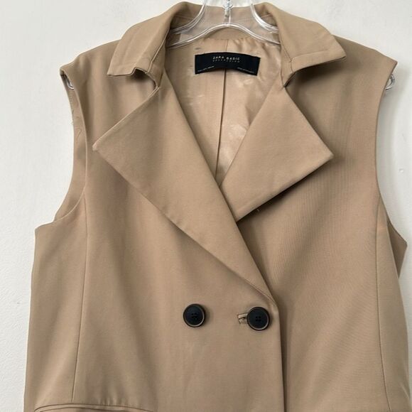 ZARA Double Breasted Waistcoat Dress L - Picture 3 of 10